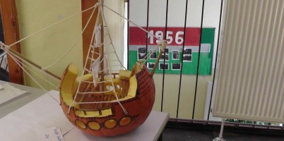Tökfaragó kiállítás az alsó tagozaton